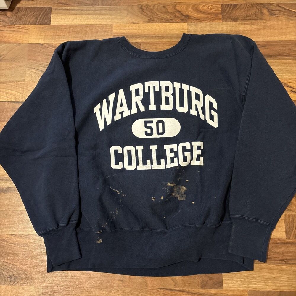 Vintage 90s Paint splatter Boxy Fit Champion Reverse Weave Crewneck Size XXL